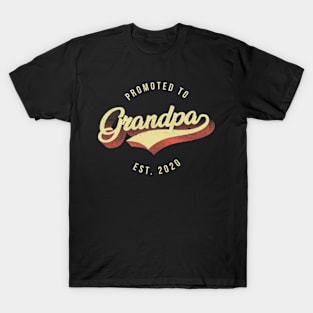 Prompted To Grandpa EST. 2020 T-Shirt